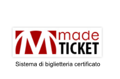 Logo "Madeticket - Sitema di biglietteria certificato" (Partner Tecnologico)